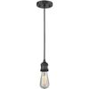 Innovations 201C-BK-G58 1 Light Mini Pendant, Matte Black view 2