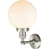 Innovations 201F-SN-G201-8-LED Transitional LED Semi-Flush Mount from Franklin Restoration Collection in Pewter, Nickel, Silver Finish, view 3