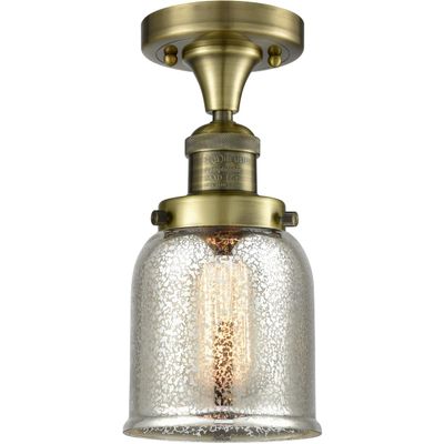 Innovations 517-1CH-AB-G58-LED 1 Light Vintage Dimmable LED Flush Mount, Antique Brass