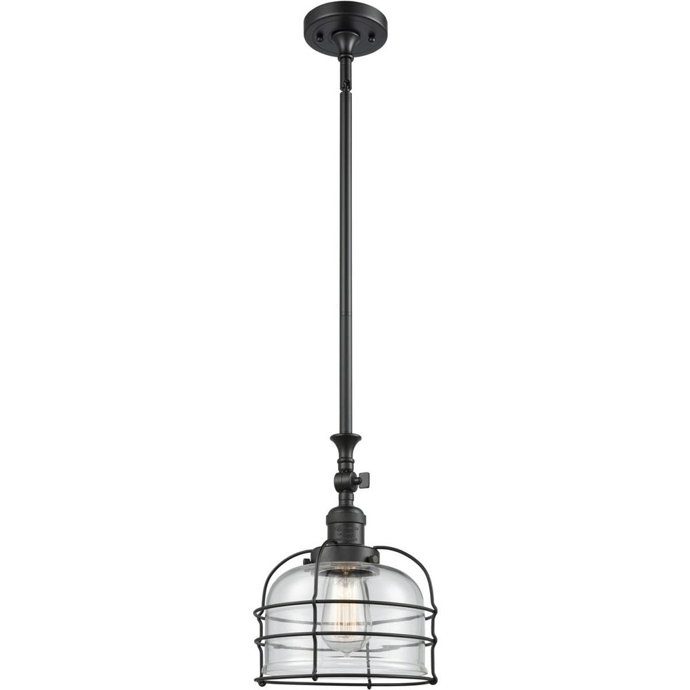 Innovations 206-BK-G72-CE-LED 1 Light Vintage Dimmable LED Mini Pendant, Matte Black
