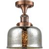 Innovations 517-1CH-AC-G78-LED 1 Light Vintage Dimmable LED Semi-Flush Mount, Antique Copper view 1