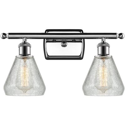 Innovations 516-2W-PC-G275-LED 2 Light Vintage Dimmable LED Bathroom Fixture, Polished Chrome