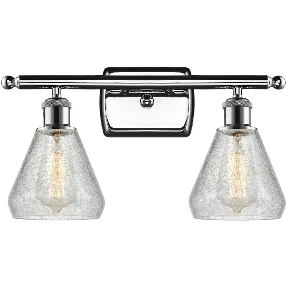 Innovations 516-2W-PC-G275-LED 2 Light Vintage Dimmable LED Bathroom Fixture, Polished Chrome