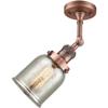 Innovations 201F-AC-G58-LED Transitional LED Semi-Flush Mount from Franklin Restoration Collection in Copper Finish, view 2