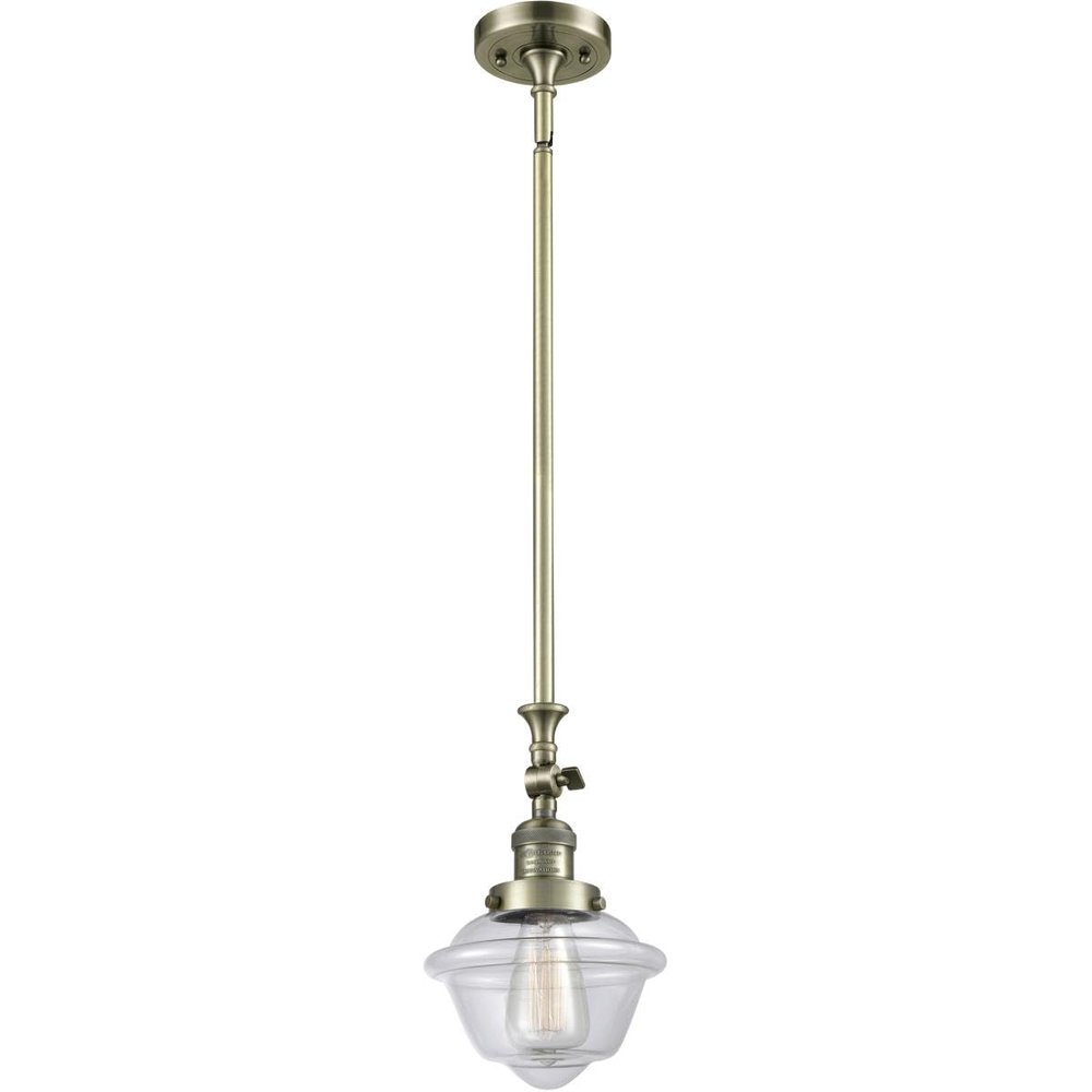 Innovations 206-AB-G532 1 Light Mini Pendant, Antique Brass