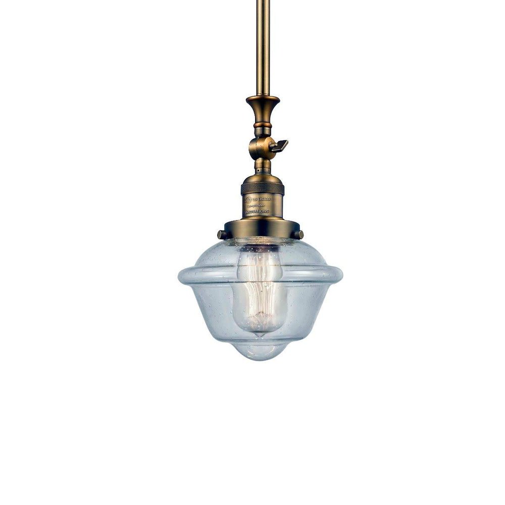 Innovations 206-BB-G534 1 Light Mini Pendant, Brushed Brass
