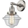 Innovations 201F-SN-G532-LED Transitional LED Semi-Flush Mount from Franklin Restoration Collection in Pewter, Nickel, Silver Finish, view 2