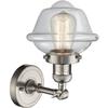 Innovations 201F-SN-G532-LED Transitional LED Semi-Flush Mount from Franklin Restoration Collection in Pewter, Nickel, Silver Finish, view 3