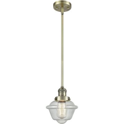 Innovations 201S-AB-G534-LED 1 Light Vintage Dimmable LED Mini Pendant, Antique Brass