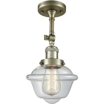 Innovations 201F-AB-G532-LED LED Semi-Flush Mount, Antique Brass