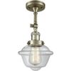 Innovations 201F-AB-G532-LED LED Semi-Flush Mount, Antique Brass view 1