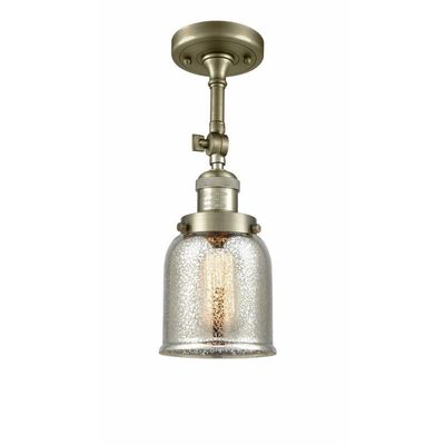 Innovations 201F-AB-G58 1 Light Semi-Flush Mount, Antique Brass
