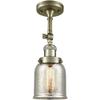 Innovations 201F-AB-G58 1 Light Semi-Flush Mount, Antique Brass view 3