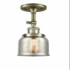 Innovations 201F-AB-G58 1 Light Semi-Flush Mount, Antique Brass view 4