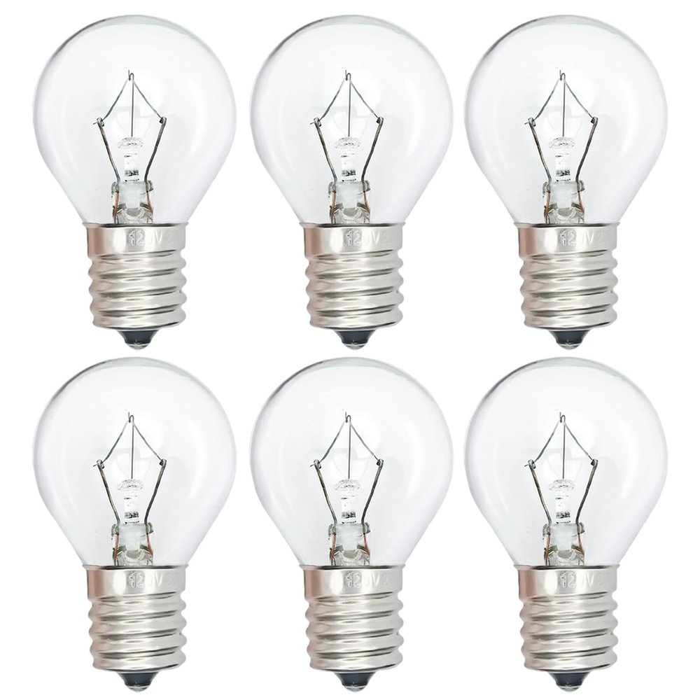 Lava Lamp Bulb 6 Pack 25 Watt S11 E17 Base Original Lava Lamp Light Bulbs