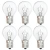 Lava Lamp Bulb 6 Pack 25 Watt S11 E17 Base Original Lava Lamp Light Bulbs view 1