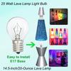 Lava Lamp Bulb 6 Pack 25 Watt S11 E17 Base Original Lava Lamp Light Bulbs view 3