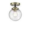 Innovations 284-1C-BAB-G204-6 1 Light Semi-Flush Mount, Black Antique Brass view 1