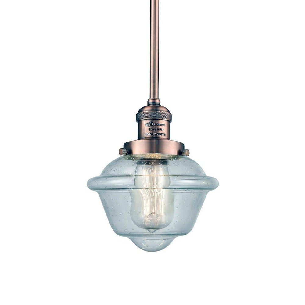 Innovations 201S-AC-G534 1 Light Mini Pendant, Antique Copper