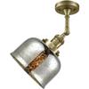Innovations 201F-AB-G78-LED Traditional LED Semi-Flush Mount from Franklin Restoration Collection in Brass - Antique Finish, view 2