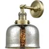 Innovations 201F-AB-G78-LED Traditional LED Semi-Flush Mount from Franklin Restoration Collection in Brass - Antique Finish, view 3