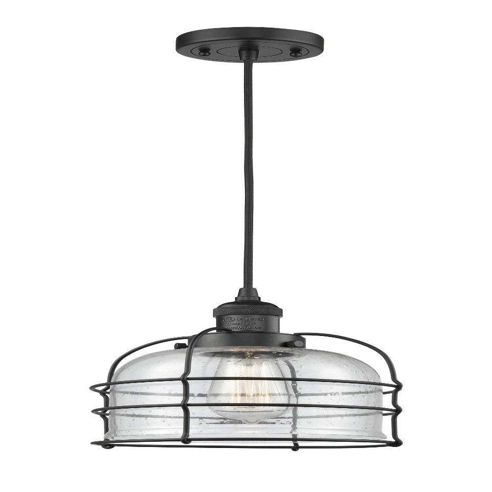 Innovations 201C-BK-G74-CE 1 Light Mini Pendant, Matte Black