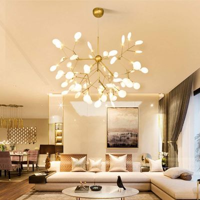 KALRI Modern Sputnik Firefly Chandelier Pendant Lighting Fixture Ceiling Light G4 Light (23.6''X22''- 36Heads)