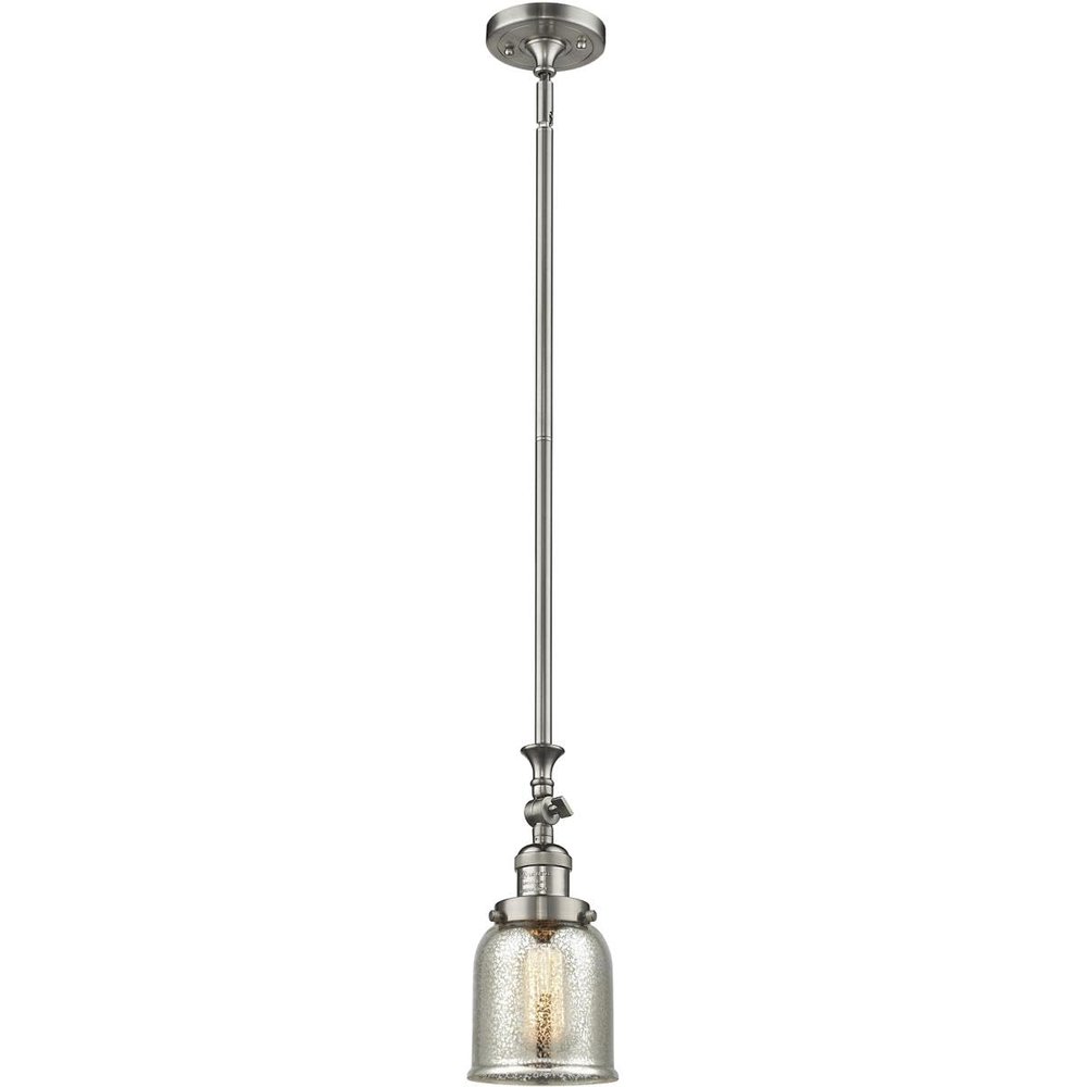 Innovations 206-SN-G58-LED 1 Light Vintage Dimmable LED Mini Pendant, Brushed Satin Nickel