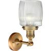 Innovations 201F-BB-G302-LED LED Semi-Flush Mount, Brushed Brass view 3