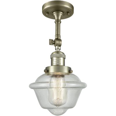 Innovations 201F-AB-G534-LED LED Semi-Flush Mount, Antique Brass