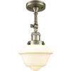 Innovations 201F-AB-G531-LED LED Semi-Flush Mount from Franklin Restoration Collection view 1