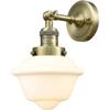 Innovations 201F-AB-G531-LED LED Semi-Flush Mount from Franklin Restoration Collection view 3