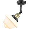 Innovations 201F-BAB-G531-LED European Influence LED Semi-Flush Mount from Franklin Restoration Collection in Black Finish, view 2