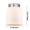 Innovations 517-1CH-AB-G58 1 Light Flush Mount, Antique Brass view 2