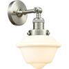 Innovations 201F-SN-G531-LED 1 Light Vintage Dimmable LED Semi-Flush Mount, Brushed Satin Nickel view 2