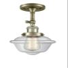 Innovations 201F-AB-G532 1 Light Semi-Flush Mount, Antique Brass view 1