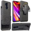 Nakedcellphone Holster Combo for LG G7 ThinQ Phone Case & Belt Clip - Black view 1