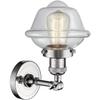 Innovations 201F-PC-G532-LED Transitional LED Semi-Flush Mount from Franklin Restoration Collection in Chrome Finish, view 3