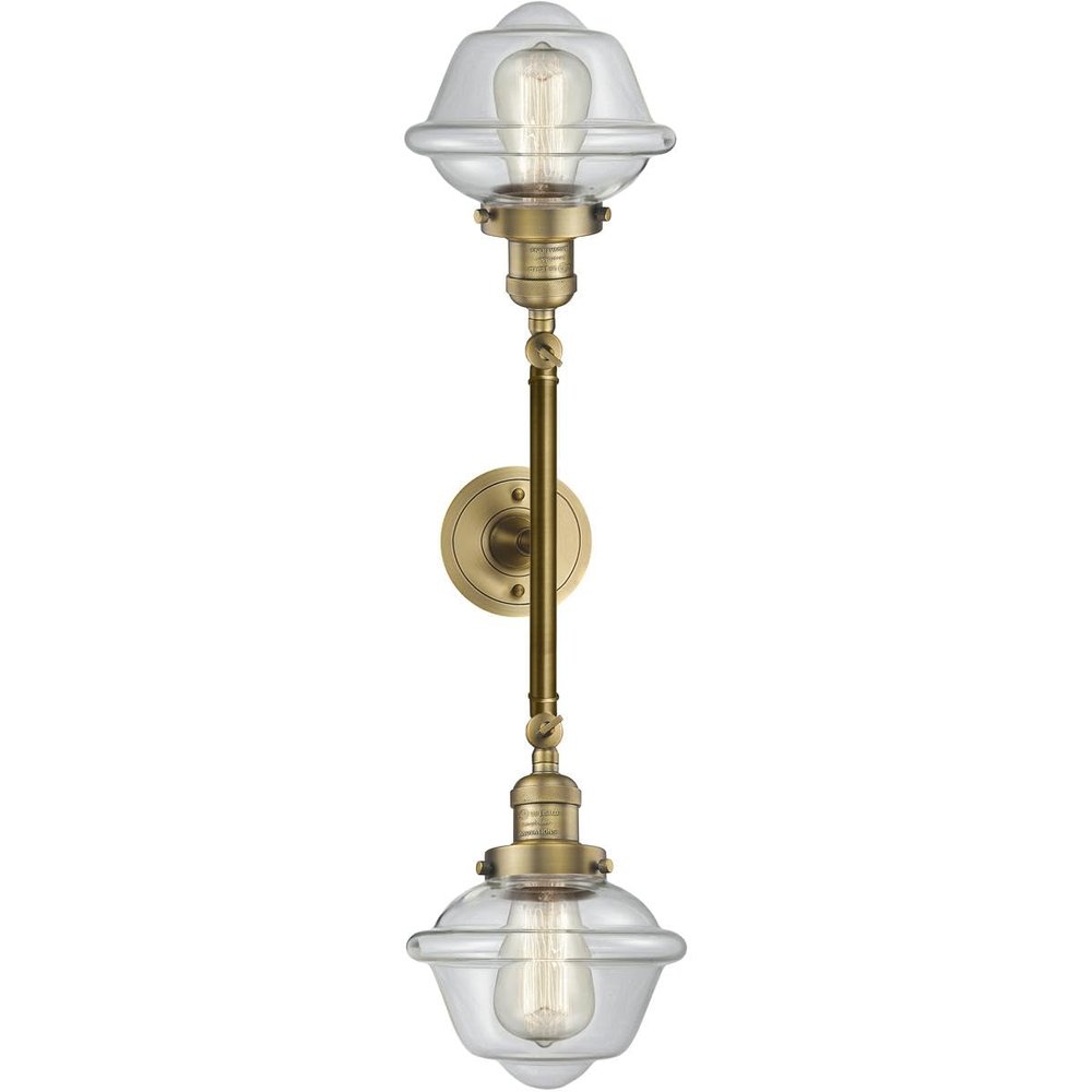 Innovations 208-BB-G532 2 Light Bathroom Fixture, Brushed Brass