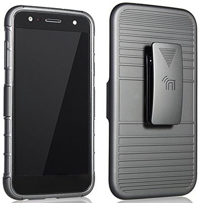 Nakedcellphone Rugged Combo for LG X Power 2 Case - Black