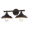 Westinghouse 6354800 Iron Hill Two Light Indoor Wall Fixture, 2, Black view 2