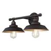 Westinghouse 6354800 Iron Hill Two Light Indoor Wall Fixture, 2, Black view 3