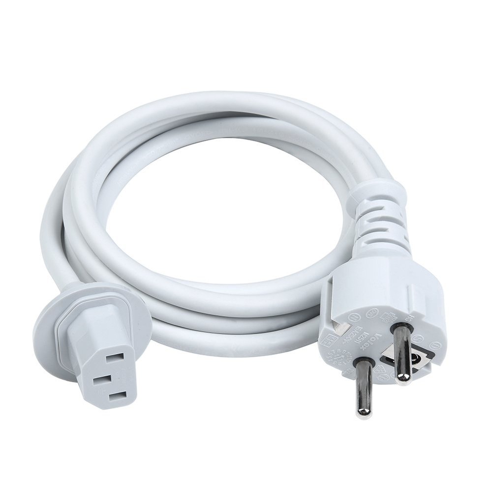 WESAPPINC Replacement Europe EU Plug Extension Cable for Apple iMac G5 20" 21.5' 24" 27" Power Supply Cord fit for 2002-2011