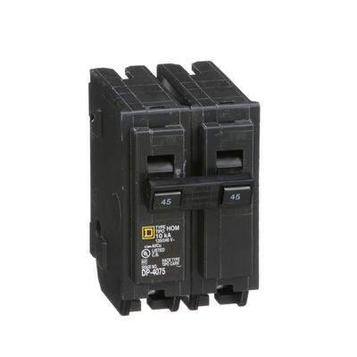 Square D - HOM245CP Circuit Breaker, Black