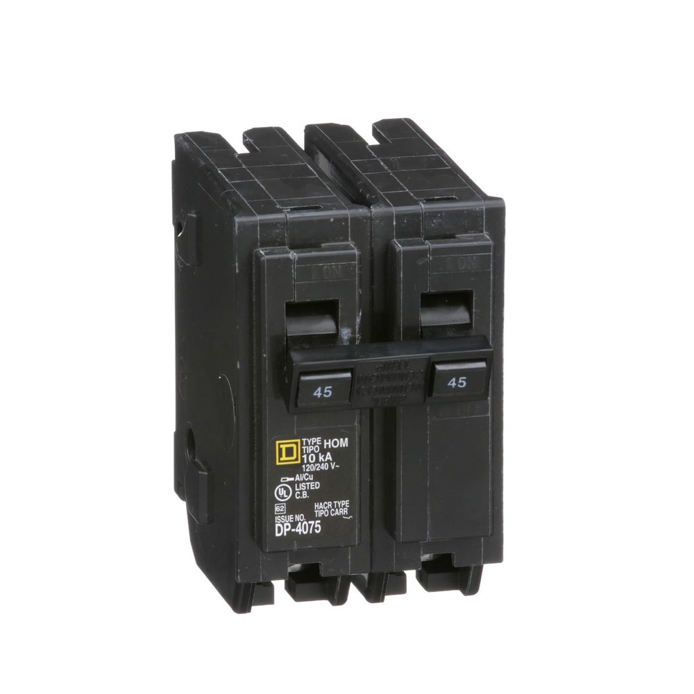 Square D - HOM245CP Circuit Breaker, Black