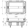 Arista Bath Products Recessed Toilet Paper Holder, Chrome view 3
