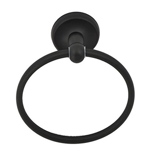 Better Home Miraloma Park Towel Ring | Bathroom Hand-Towel Ring Hook - Matte Black