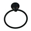 Better Home Waterfront Towel Ring | Bathroom Hand-Towel Ring Hook - Matte Black view 1