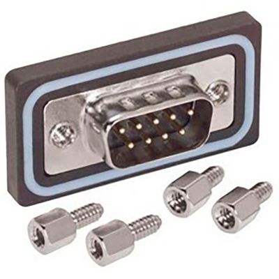 L-COM WPSD9P D-SUB Connector, Standard, Plug, 9POS