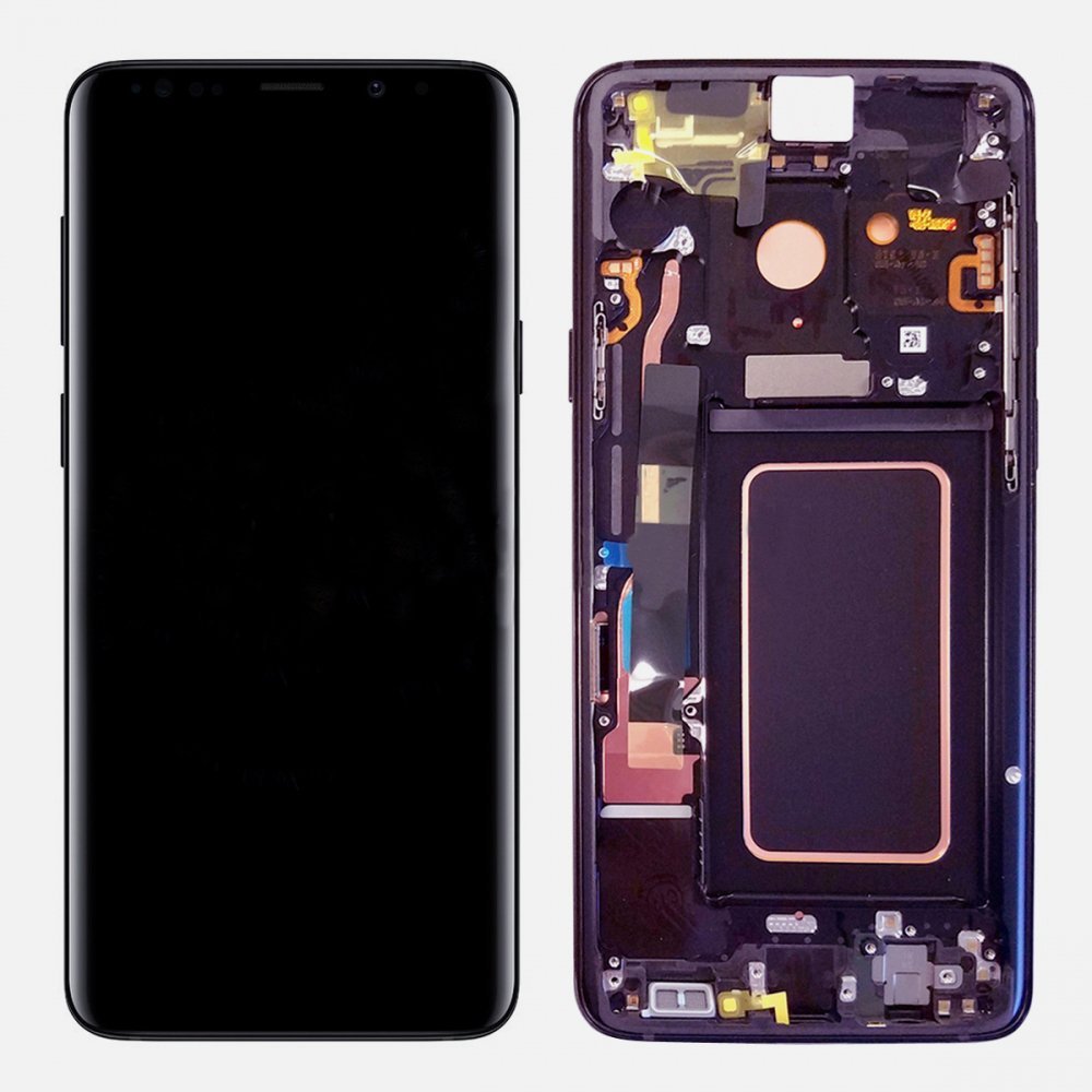 Best Shopper - LCD Touch Screen Display Digitizer Assembly with Frame Fits for Samsung - Purple